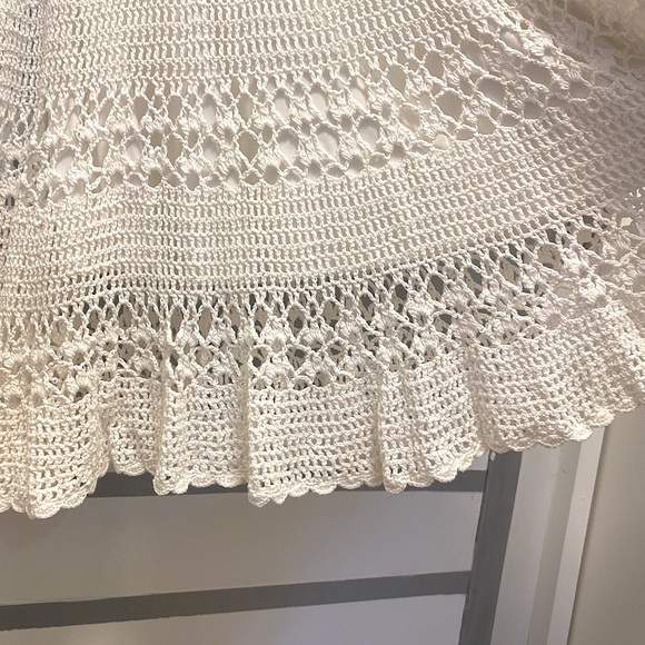 Trina Turk White Crochet Scalloped Summer Dress - Picture 6 of 11